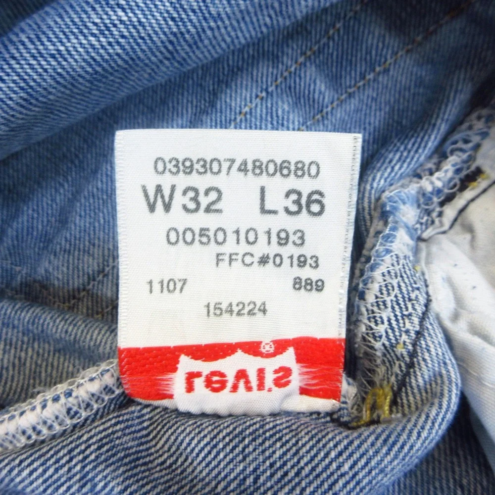 Levi's 501 Jeans Mens 32x36 Blue Medium Wash Denim Original Fit Button Fly  EUC